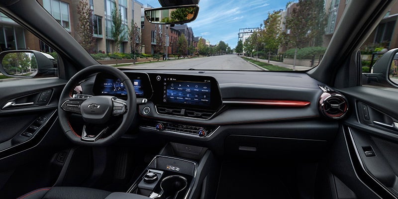 Interior view of the 2025 Chevy Equinox.