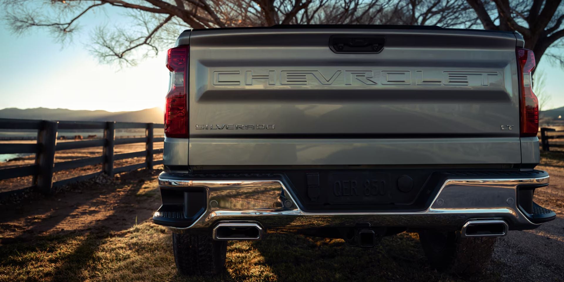 Rear view of the 2025 Chevy Silverado 1500