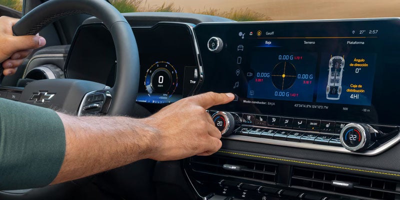 A close-up of the interiro in the 2026 Chevrolet Colorado