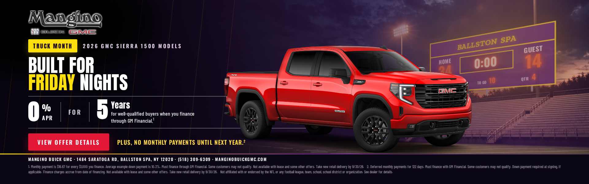 Silverado 0% for 60 months APR offer