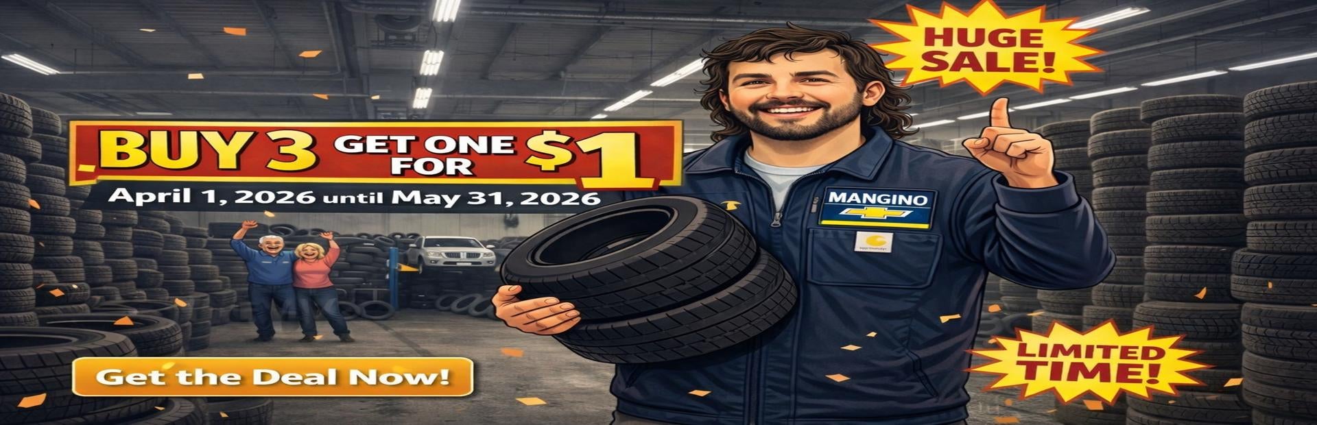 Tire offer at Mangino Chevrolet