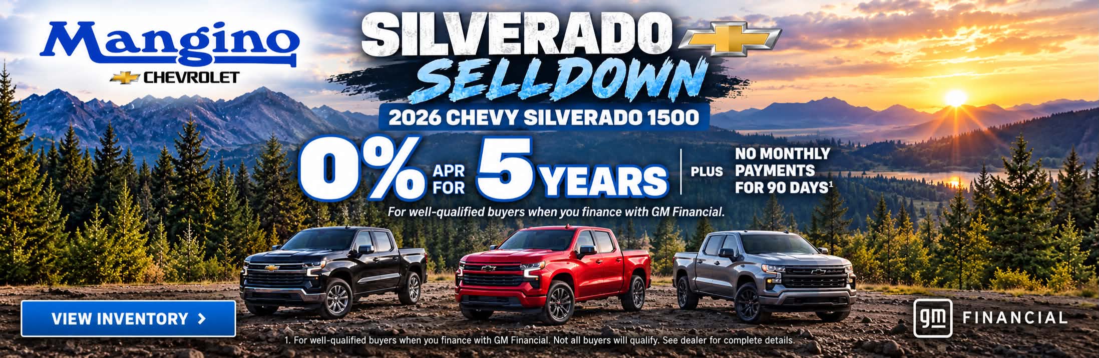Silverado 1500 offers at Mangino Chevrolet