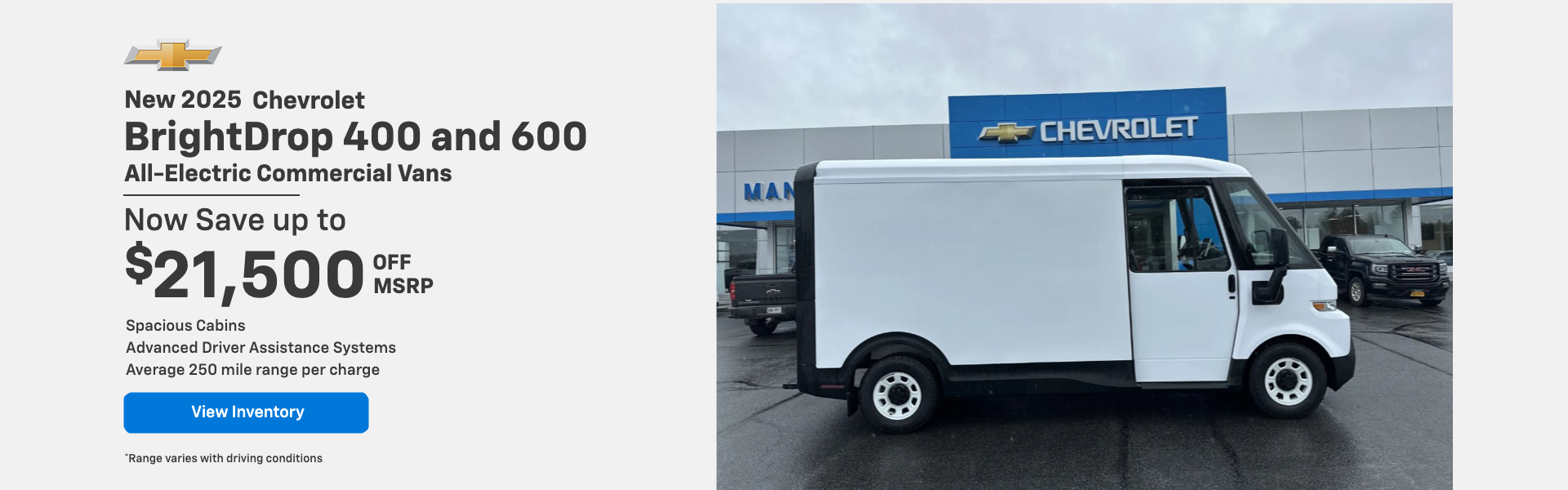 New 2025 Chevy BrightDrop 400 and 600 